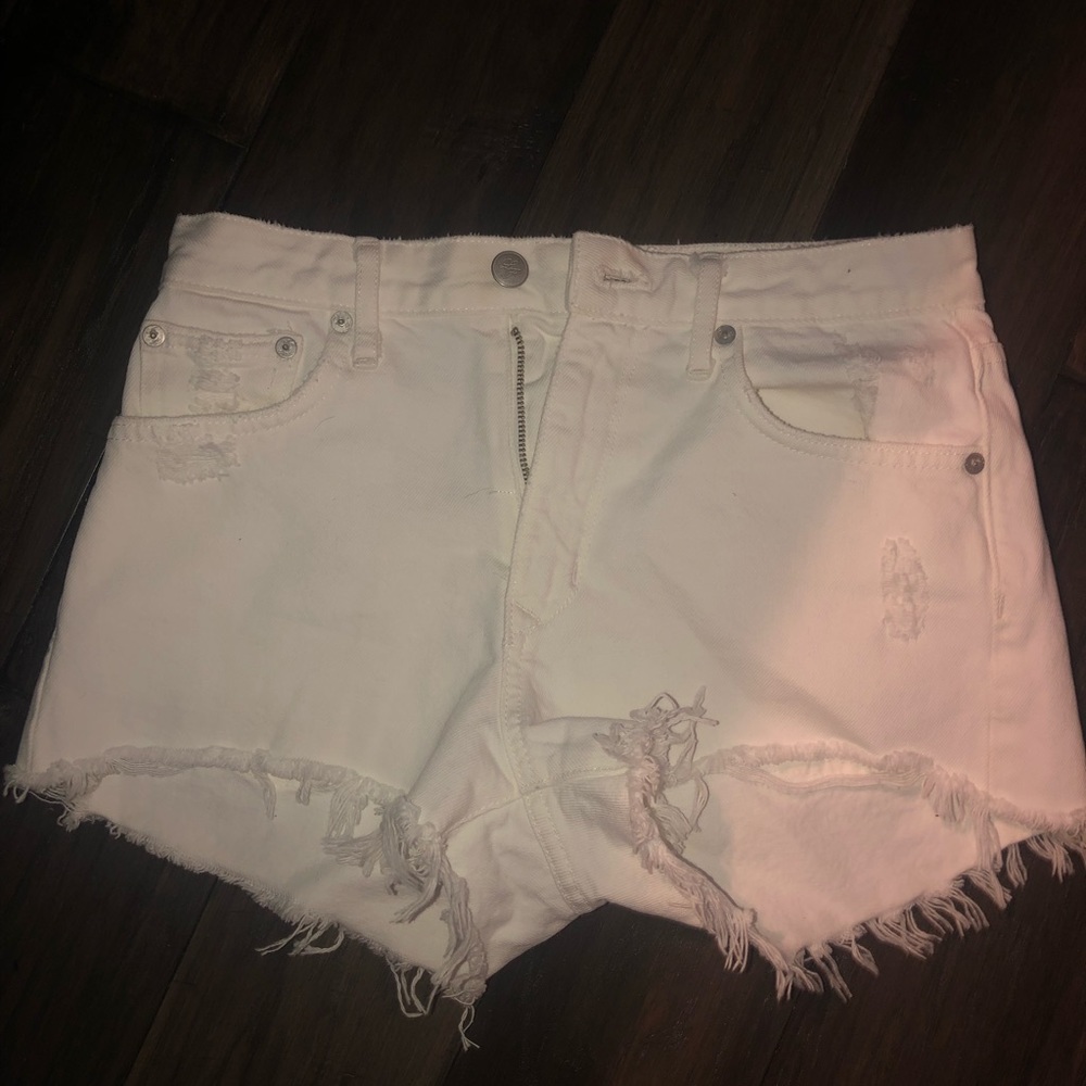 Lovers + Friends White Denim Jeans